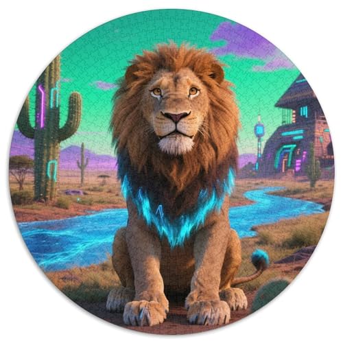 Löwen Puzzle 1000 Teile Schwer Puzzle Spielzeug Lernspiel Impossible Tiere Herausforderungsspielzeug Für Erwachsene Und Kinder Ab 14 Jahren 1000pcs (67.5x67.5cm) von LFVBASOYU