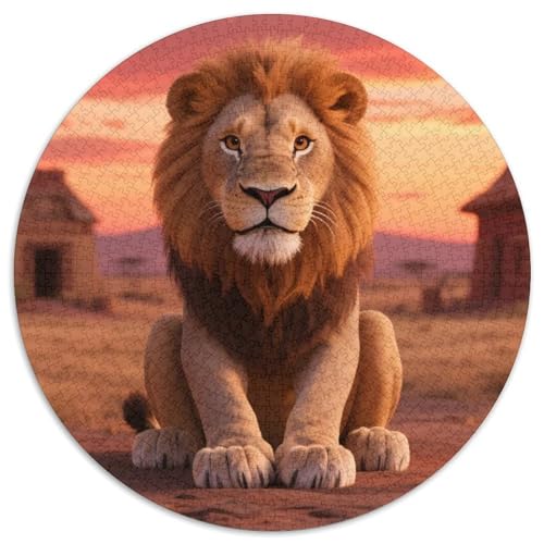 Löwen Puzzle 1000-teilige Schwer Puzzle Spielzeug Pädagogisches Spiel Impossible Tiere Herausforderung Spielzeug Für Erwachsene Und Kinder in Bewährter 1000pcs (67.5x67.5cm) von LFVBASOYU