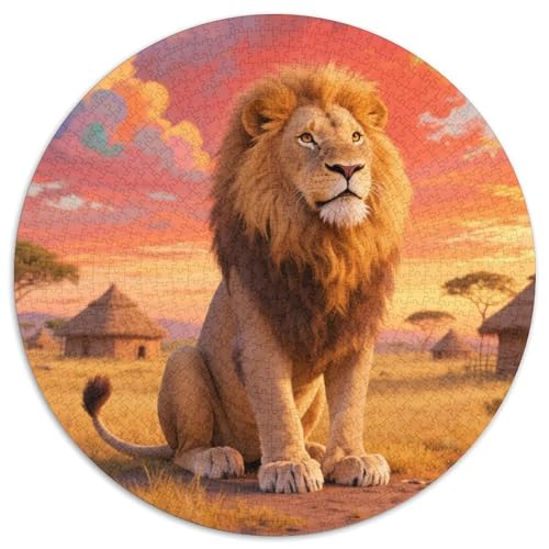 Löwen Puzzles 1000 Teile Schwer Puzzle Spielzeug Lernspiel Impossible Tiere Herausforderungsspielzeug Für Erwachsene Und Kinder Ab 12 Jahren 1000pcs (67.5x67.5cm) von LFVBASOYU