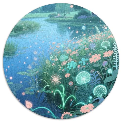 Magical Plants Puzzles 1000 Teile Schwer Puzzle Spielzeug Pädagogisches Spiel Impossible Magical Forest Herausforderungsspielzeug Für Erwachsene Und Kinder in Bewährter 1000pcs (67.5x67.5cm) von LFVBASOYU