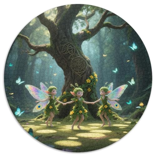 Magische Waldfeie Puzzle 1000 Teile Schwer Puzzle Spielzeug Lernspiel Impossible Magische Waldfeie Herausforderung Spielzeug Für Erwachsene Kinder 1000pcs (67.5x67.5cm) von LFVBASOYU