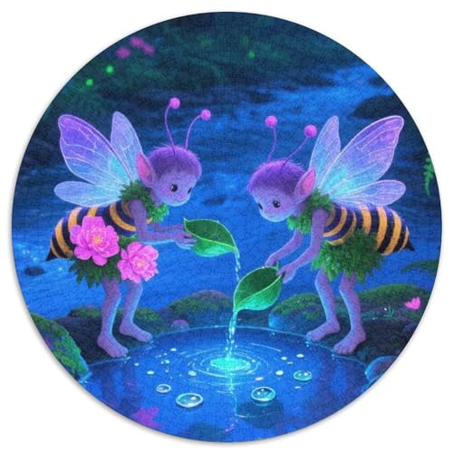 Magische Waldfeie Puzzle 1000 Teile Schwer Puzzle Spielzeug Lernspiel Impossible Magische Waldfeie Herausforderung Spielzeug Für Erwachsene Kinder 1000pcs (67.5x67.5cm) von LFVBASOYU