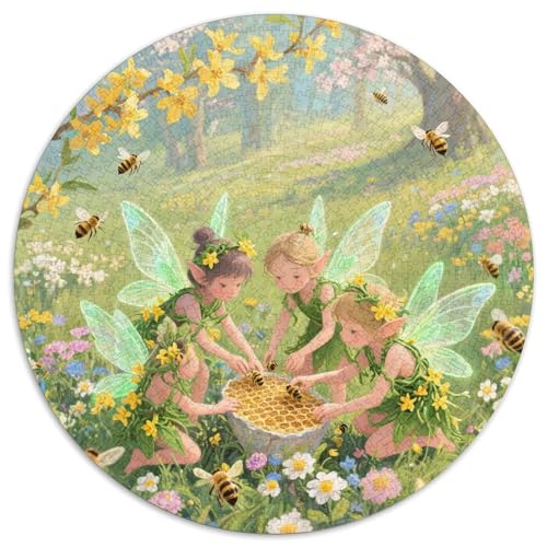 Magische Waldfeie Puzzle 1000 Teile Schwer Puzzle Spielzeug Lernspiel Impossible Magische Waldfeie Herausforderung Spielzeug Für Erwachsene Kinder 1000pcs (67.5x67.5cm) von LFVBASOYU