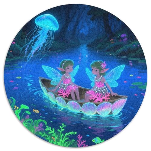 Magische Waldfeie Puzzle 1000 Teile Schwer Puzzle Spielzeug Lernspiel Impossible Magische Waldfeie Herausforderungsspielzeug Für Erwachsene Kinder 1000pcs (67.5x67.5cm) von LFVBASOYU