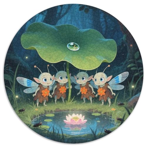 Magische Waldfeie Puzzle 1000-teilige Schwer Puzzle Spielzeug Lernspiel Impossible Magische Waldfeie Herausforderung Spielzeug Für Erwachsene Und Kinder Ab 12 Jahren 1000pcs (67.5x67.5cm) von LFVBASOYU
