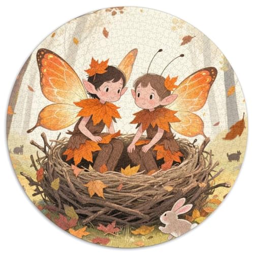 Magische Waldfeie Puzzles 1000 Teile Schwer Puzzle Spielzeug Pädagogisches Spiel Impossible Magische Waldfeie Herausforderungsspielzeug Für Erwachsene Und Kinder in Bewährter 1000pcs (67.5x67.5c von LFVBASOYU