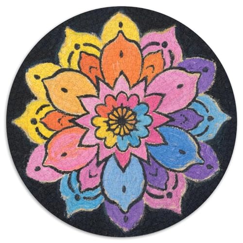 Mandala Muster Puzzles 1000 Teile Schwer Puzzle Spielzeug Lernspiel Impossible Mandala Muster Herausforderung Spielzeug Für Erwachsene Und Kinder Ab 14 Jahren 1000pcs (67.5x67.5cm) von LFVBASOYU