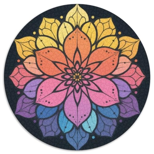 Mandala Muster Puzzles 1000 Teile Schwer Puzzle Spielzeug Lernspiel Impossible Mandala Muster Herausforderungsspielzeug Für Erwachsene Und Kinder Ab 12 Jahren 1000pcs (67.5x67.5cm) von LFVBASOYU
