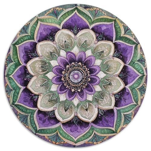 Mandala Puzzle 1000-teilige Schwer Puzzle Spielzeug Lernspiel Impossible Herausforderung Spielzeug Für Erwachsene Und Kinder Ab 14 Jahren 1000pcs (67.5x67.5cm) von LFVBASOYU