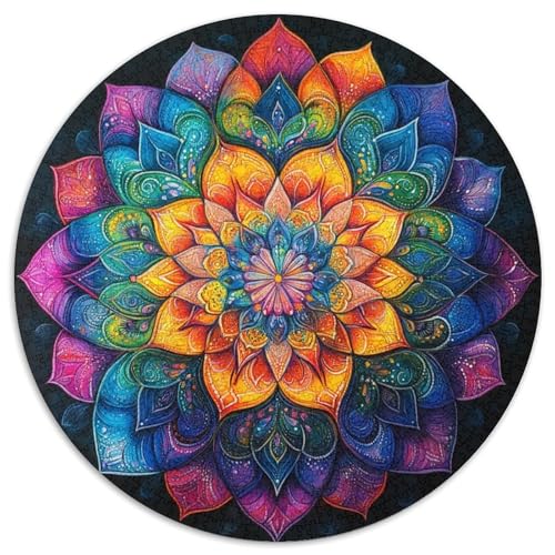 Mandala Puzzle 1000-teilige Schwer Puzzle Spielzeug Pädagogisches Spiel Impossible Herausforderungsspielzeug Für Erwachsene Und Kinder Ab 12 Jahren 1000pcs (67.5x67.5cm) von LFVBASOYU