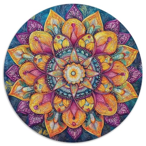 Mandala Puzzles 1000 Teile Schwer Puzzle Spielzeug Lernspiel Impossible Herausforderungsspielzeug Für Erwachsene Und Kinder Ab 12 Jahren 1000pcs (67.5x67.5cm) von LFVBASOYU