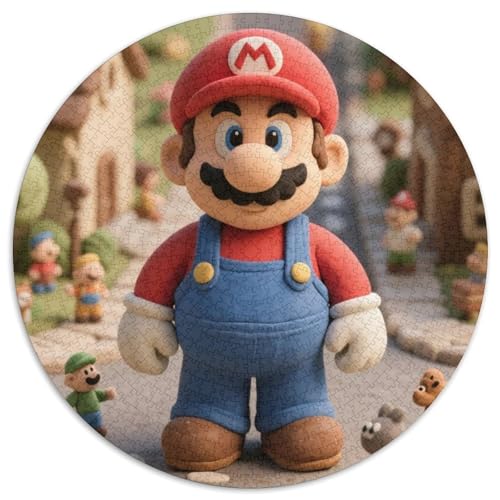 Mario Spiel Charaktere Puzzle 1000 Teile Schwer Puzzle Spielzeug Lernspiel Impossible Spiele Charaktere Herausforderung Spielzeug Für Erwachsene Kinder 1000pcs (67.5x67.5cm) von LFVBASOYU