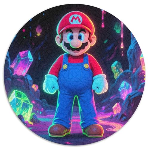 Mario Spiel Charaktere Puzzle 1000-teilige Schwer Puzzle Spielzeug Lernspiel Impossible Spiele Charaktere Herausforderung Spielzeug Für Erwachsene Und Kinder Ab 12 Jahren 1000pcs (67.5x67.5cm) von LFVBASOYU