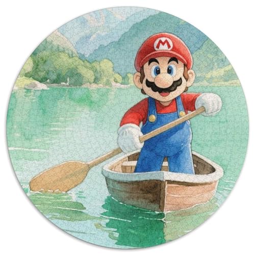 Mario Spiel Charaktere Puzzle 1000-teilige Schwer Puzzle Spielzeug Lernspiel Impossible Spiele Charaktere Herausforderung Spielzeug Für Erwachsene Und Kinder Ab 14 Jahren 1000pcs (67.5x67.5cm) von LFVBASOYU