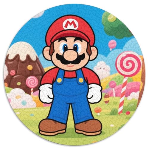 Mario Spiel Charaktere Puzzle 1000-teilige Schwer Puzzle Spielzeug Lernspiel Impossible Spiele Charaktere Herausforderung Spielzeug Für Erwachsene Und Kinder in Bewährter 1000pcs (67.5x67.5cm) von LFVBASOYU