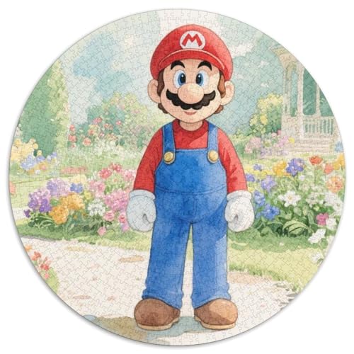 Mario Spiel Charaktere Puzzle 1000-teilige Schwer Puzzle Spielzeug Lernspiel Impossible Spiele Charaktere Herausforderung Spielzeug Für Erwachsene Und Kinder in Bewährter 1000pcs (67.5x67.5cm) von LFVBASOYU