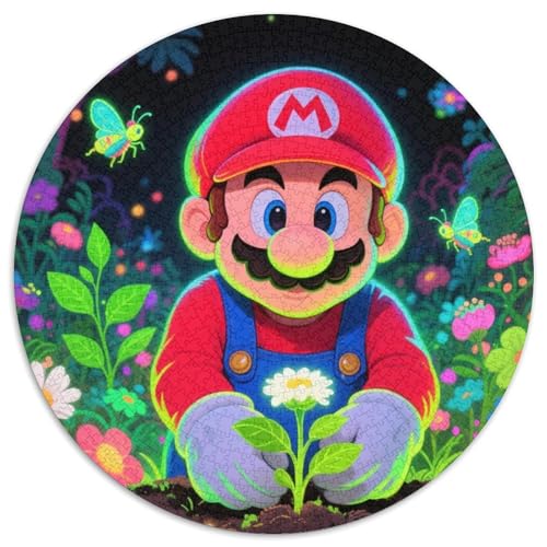 Mario Spiel Charaktere Puzzles 1000-teilige Schwer Puzzle Spielzeug Lernspiel Impossible Spiele Charaktere Herausforderungsspielzeug Für Erwachsene Kinder 1000pcs (67.5x67.5cm) von LFVBASOYU