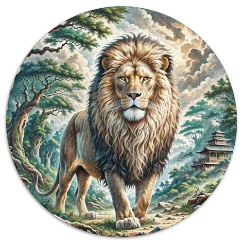 Mighty Löwen Puzzles 1000 Teile Schwer Puzzle Spielzeug Pädagogisches Spiel Impossible Tiere Herausforderung Spielzeug Für Erwachsene Kinder 1000pcs (67.5x67.5cm) von LFVBASOYU