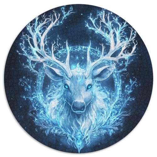 Milu Hirsch Puzzle 1000 Teile Schwer Puzzle Spielzeug Lernspiel Impossible Herausforderungsspielzeug Für Erwachsene Und Kinder Ab 14 Jahren 1000pcs (67.5x67.5cm) von LFVBASOYU