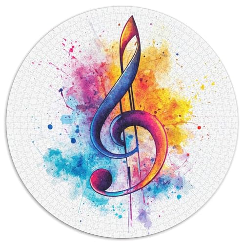 Musiknotation Puzzle 1000-teilige Schwer Puzzle Spielzeug Pädagogisches Spiel Impossible Herausforderungsspielzeug Für Erwachsene Und Kinder in Bewährter 1000pcs (67.5x67.5cm) von LFVBASOYU