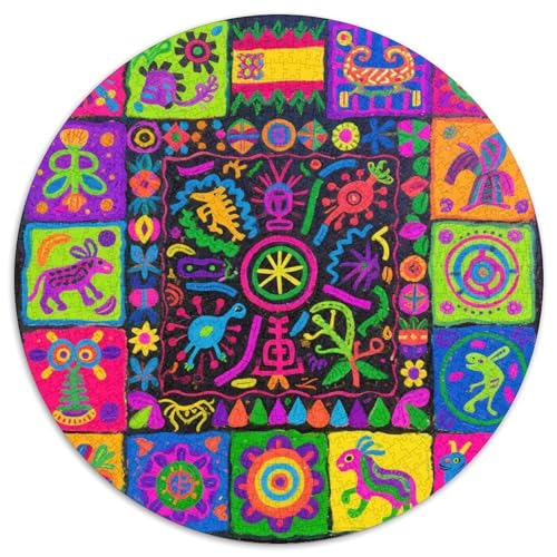 Mysteriöses Symbol Muster Puzzle 1000 Teile Schwer Puzzle Spielzeug Lernspiel Impossible Totem Herausforderung Spielzeug Für Erwachsene Kinder 1000pcs (67.5x67.5cm) von LFVBASOYU