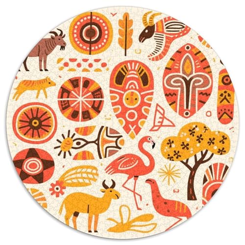 Mysteriöses Symbol Muster Puzzle 1000 Teile Schwer Puzzle Spielzeug Lernspiel Impossible Totem Herausforderung Spielzeug Für Erwachsene Und Kinder Ab 12 Jahren 1000pcs (67.5x67.5cm) von LFVBASOYU