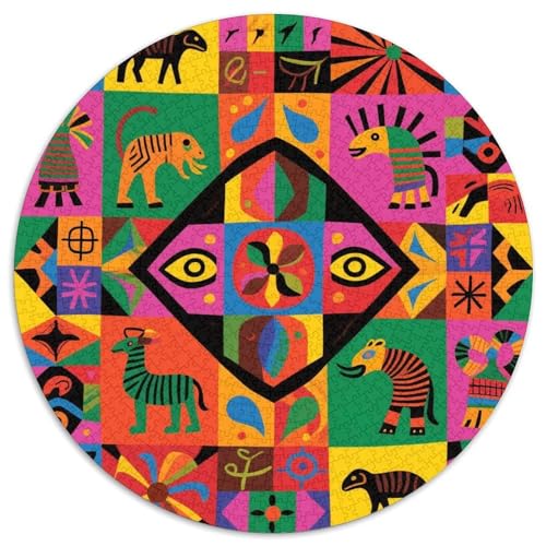 Mysteriöses Symbol Muster Puzzle 1000 Teile Schwer Puzzle Spielzeug Pädagogisches Spiel Impossible Totem Herausforderungsspielzeug Für Erwachsene Und Kinder Ab 12 Jahren 1000pcs (67.5x67.5cm) von LFVBASOYU
