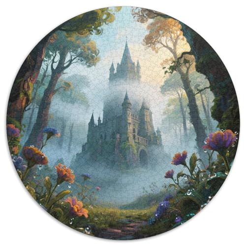 Mysterious Ancient Castle Puzzles 1000 Teile Schwer Puzzle Spielzeug Lernspiel Impossible Magical Forest Herausforderung Spielzeug Für Erwachsene Und Kinder in Bewährter 1000pcs (67.5x67.5cm) von LFVBASOYU