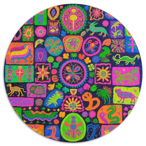 Mysterious Symbol Pattern Puzzle 1000 Teile Schwer Puzzle Spielzeug Lernspiel Impossible Totem Herausforderung Spielzeug Für Erwachsene Und Kinder Ab 12 Jahren 1000pcs (67.5x67.5cm) von LFVBASOYU