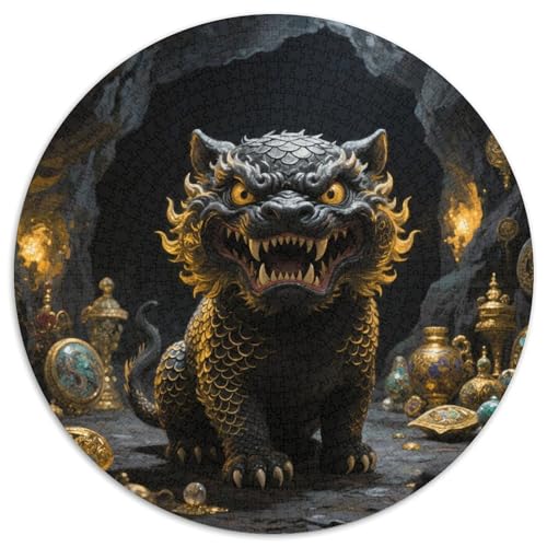 Mythische Tiere Puzzles 1000 Teile Schwer Puzzle Spielzeug Lernspiel Impossible Tiere Herausforderungsspielzeug Für Erwachsene Kinder 1000pcs (67.5x67.5cm) von LFVBASOYU