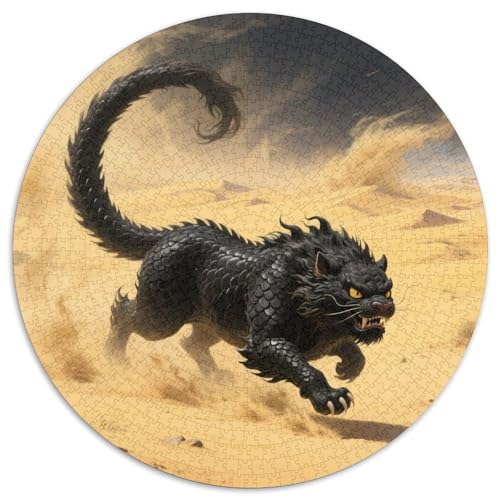 Mythische Tiere Puzzles 1000-teilige Schwer Puzzle Spielzeug Lernspiel Impossible Tiere Herausforderungsspielzeug Für Erwachsene Kinder 1000pcs (67.5x67.5cm) von LFVBASOYU