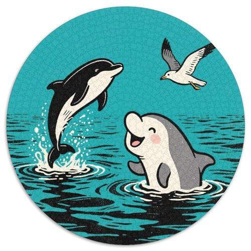 Niedliche Tierfreunde Puzzle 1000 Teile Schwer Puzzle Spielzeug Lernspiel Impossible Zoo Herausforderung Spielzeug Für Erwachsene Kinder 1000pcs (67.5x67.5cm) von LFVBASOYU