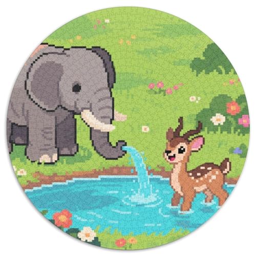 Niedliche Tierfreunde Puzzle 1000 Teile Schwer Puzzle Spielzeug Lernspiel Impossible Zoo Herausforderung Spielzeug Für Erwachsene Und Kinder Ab 12 Jahren 1000pcs (67.5x67.5cm) von LFVBASOYU