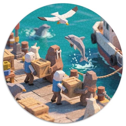 Niedliche Tierfreunde Puzzle 1000 Teile Schwer Puzzle Spielzeug Lernspiel Impossible Zoo Herausforderung Spielzeug Für Erwachsene Und Kinder Ab 12 Jahren 1000pcs (67.5x67.5cm) von LFVBASOYU