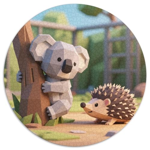 Niedliche Tierfreunde Puzzle 1000 Teile Schwer Puzzle Spielzeug Lernspiel Impossible Zoo Herausforderungsspielzeug Für Erwachsene Und Kinder Ab 12 Jahren 1000pcs (67.5x67.5cm) von LFVBASOYU