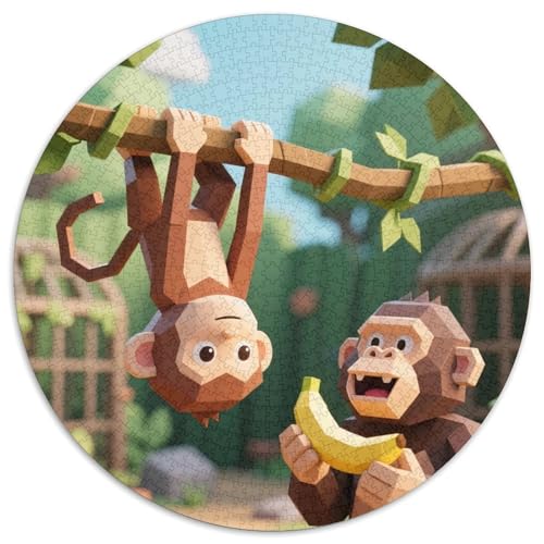 Niedliche Tierfreunde Puzzle 1000 Teile Schwer Puzzle Spielzeug Lernspiel Impossible Zoo Herausforderungsspielzeug Für Erwachsene Und Kinder Ab 14 Jahren 1000pcs (67.5x67.5cm) von LFVBASOYU