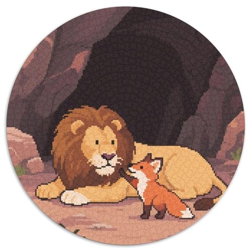 Niedliche Tierfreunde Puzzle 1000-teilige Schwer Puzzle Spielzeug Lernspiel Impossible Zoo Herausforderungsspielzeug Für Erwachsene Und Kinder Ab 14 Jahren 1000pcs (67.5x67.5cm) von LFVBASOYU