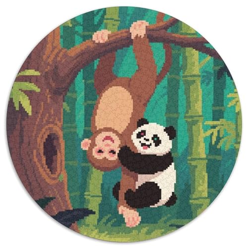 Niedliche Tierfreunde Puzzles 1000 Teile Schwer Puzzle Spielzeug Lernspiel Impossible Zoo Herausforderungsspielzeug Für Erwachsene Kinder 1000pcs (67.5x67.5cm) von LFVBASOYU