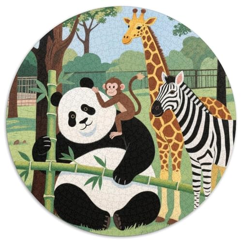 Niedliche Tierfreunde Puzzles 1000 Teile Schwer Puzzle Spielzeug Lernspiel Impossible Zoo Herausforderungsspielzeug Für Erwachsene Und Kinder Ab 12 Jahren 1000pcs (67.5x67.5cm) von LFVBASOYU