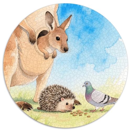 Niedliche Tierfreunde Puzzles 1000 Teile Schwer Puzzle Spielzeug Lernspiel Impossible Zoo Herausforderungsspielzeug Für Erwachsene Und Kinder Ab 14 Jahren 1000pcs (67.5x67.5cm) von LFVBASOYU