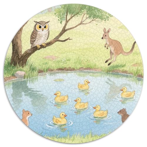 Niedliche Tierfreunde Puzzles 1000 Teile Schwer Puzzle Spielzeug Lernspiel Impossible Zoo Herausforderungsspielzeug Für Erwachsene Und Kinder Ab 14 Jahren 1000pcs (67.5x67.5cm) von LFVBASOYU