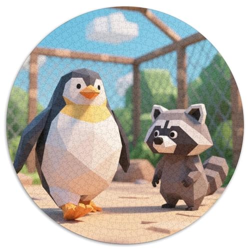 Niedliche Tierfreunde Puzzles 1000 Teile Schwer Puzzle Spielzeug Lernspiel Impossible Zoo Herausforderungsspielzeug Für Erwachsene Und Kinder Ab 14 Jahren 1000pcs (67.5x67.5cm) von LFVBASOYU
