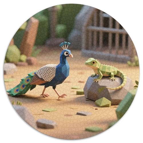 Niedliche Tierfreunde Puzzles 1000 Teile Schwer Puzzle Spielzeug Pädagogisches Spiel Impossible Zoo Herausforderung Spielzeug Für Erwachsene Kinder 1000pcs (67.5x67.5cm) von LFVBASOYU