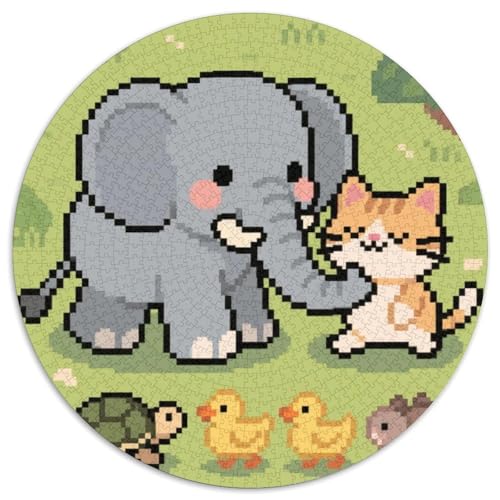 Niedliche Tierfreunde Puzzles 1000-teilige Schwer Puzzle Spielzeug Lernspiel Impossible Zoo Herausforderungsspielzeug Für Erwachsene Und Kinder in Bewährter 1000pcs (67.5x67.5cm) von LFVBASOYU