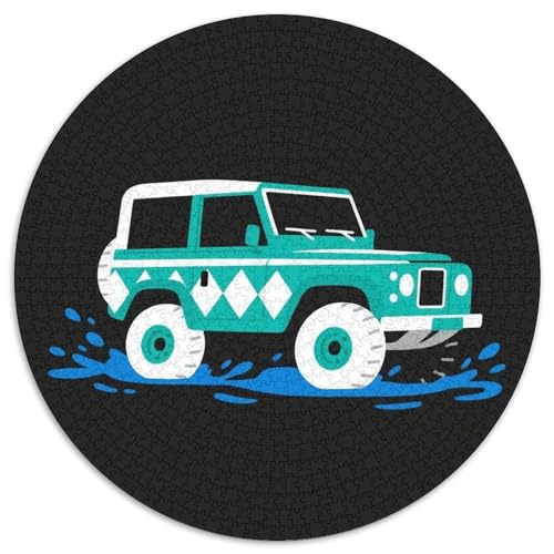Offroad Fahrzeug Puzzle 1000 Teile Schwer Puzzle Spielzeug Pädagogisches Spiel Impossible Dynamic Auto Herausforderungsspielzeug Für Erwachsene Kinder 1000pcs (67.5x67.5cm) von LFVBASOYU