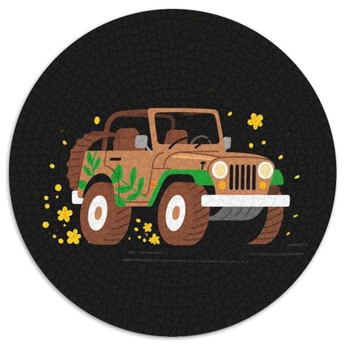 Offroad Fahrzeug Puzzles 1000 Teile Schwer Puzzle Spielzeug Lernspiel Impossible Dynamic Auto Herausforderung Spielzeug Für Erwachsene Und Kinder Ab 12 Jahren 1000pcs (67.5x67.5cm) von LFVBASOYU