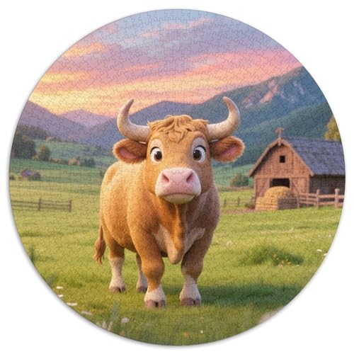 Ox Puzzle 1000 Teile Schwer Puzzle Spielzeug Lernspiel Impossible Tiere Herausforderung Spielzeug Für Erwachsene Und Kinder Ab 14 Jahren 1000pcs (67.5x67.5cm) von LFVBASOYU