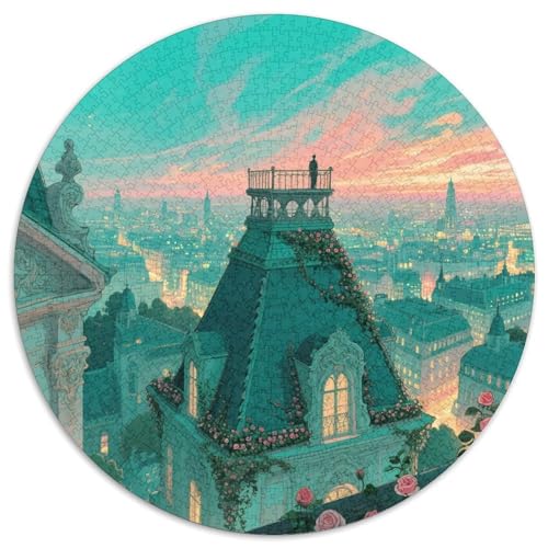 Palast im europäischen Stil Puzzle 1000 Teile Schwer Puzzle Spielzeug Lernspiel Impossible Gebäude Herausforderung Spielzeug Für Erwachsene Und Kinder Ab 14 Jahren 1000pcs (67.5x67.5cm) von LFVBASOYU