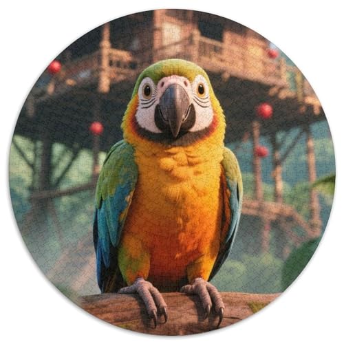 Papagei Puzzle 1000-teilige Schwer Puzzle Spielzeug Lernspiel Impossible Tiere Herausforderungsspielzeug Für Erwachsene Und Kinder Ab 14 Jahren 1000pcs (67.5x67.5cm) von LFVBASOYU
