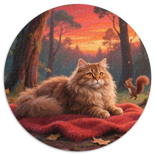 Persian Katze Puzzles 1000 Teile Schwer Puzzle Spielzeug Lernspiel Impossible Haustier Herausforderungsspielzeug Für Erwachsene Kinder 1000pcs (67.5x67.5cm) von LFVBASOYU